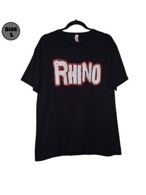 Rhino: Gore Tour USED Shirt (L, Black, Rhyno, ECW, Wrestling)